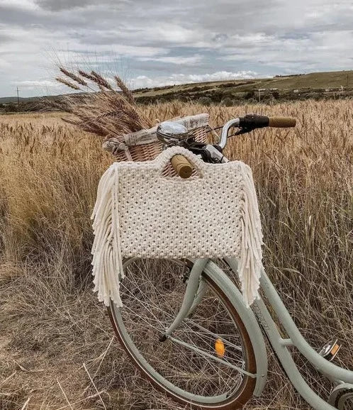 Macrame Handbag With Tassels For Women - Leechoo